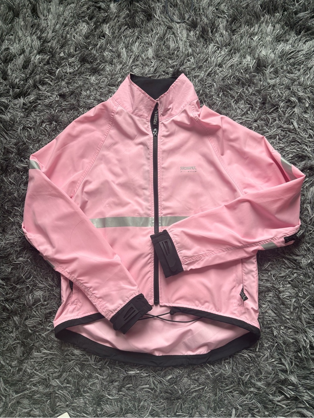 Running Room pink reflective jacket